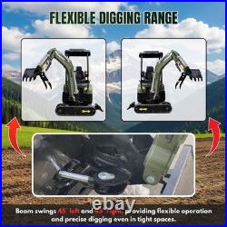 New TYPHON TERROR XX 4000lb Mini Excavator SideSwing Kuobta D902 12 Attachments