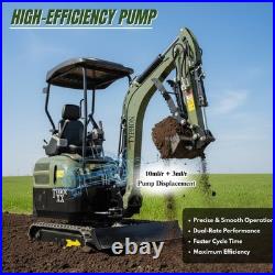 New TYPHON TERROR XX 4000lb Mini Excavator SideSwing Kuobta D902 12 Attachments