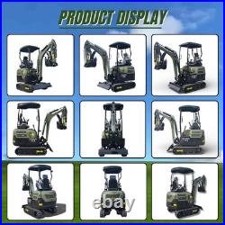 New TYPHON TERROR XX 4000lb Mini Excavator SideSwing Kuobta D902 12 Attachments