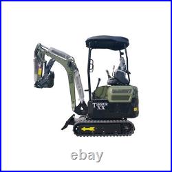 New TYPHON TERROR XX 4000lb Mini Excavator SideSwing Kuobta D902 12 Attachments
