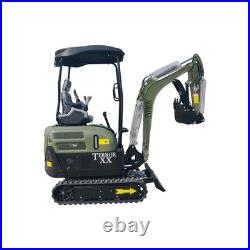 New TYPHON TERROR XX 4000lb Mini Excavator SideSwing Kuobta D902 12 Attachments