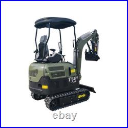 New TYPHON TERROR XX 4000lb Mini Excavator SideSwing Kuobta D902 12 Attachments