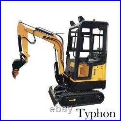 New Typhon Thunder XII 1.2 Ton Mini Excavator Digger Bagger Tracked Crawler