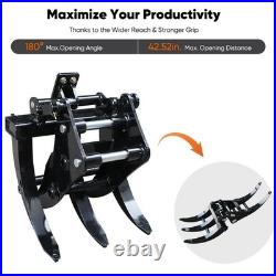 New free shipping 1.5-2 ton mini excavator log grapple excavator attachment US
