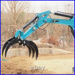 New free shipping 1.5-2 ton mini excavator log grapple excavator attachment US