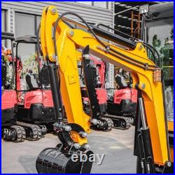 PICK UP 1Ton Mini Excavators For Sale With Enclosed Cab B&S Engine Mini Digger