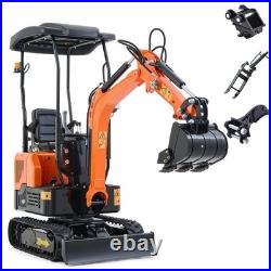 PREENEX Mini Excavator 1 Ton Digger 13.5hp Gas Tracked Crawler B&S EPA Engine