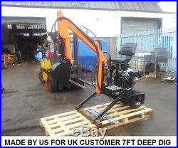 Plans Drawings 360 Slew Mini Excavator, Trench Digger, Towable On Road Powerfab