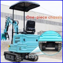 RAKE + Bucket + Kubota Z482 Diesel 1.4TON Mini Excavator Tracked Crawler USA RAKE + Bucket + Kubota Z482 Diesel 1.4TON Mini Excavator Tracked Crawler USA