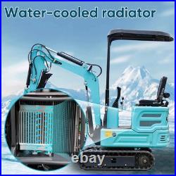 RAKE + Bucket + Kubota Z482 Diesel 1.4TON Mini Excavator Tracked Crawler USA RAKE + Bucket + Kubota Z482 Diesel 1.4TON Mini Excavator Tracked Crawler USA