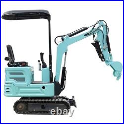 RAKE + Bucket + Kubota Z482 Diesel 1.4TON Mini Excavator Tracked Crawler USA RAKE + Bucket + Kubota Z482 Diesel 1.4TON Mini Excavator Tracked Crawler USA