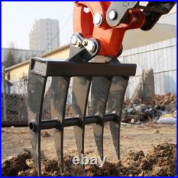 Rake Attachment for Mini Excavator 0.8 Ton to 1.5 Ton Excavator Free Shipping