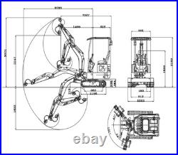 Rippa R10-5 ECO Excavator B&S Gas Side Control, Telescopic Track