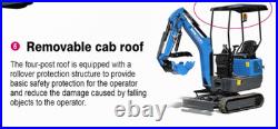 Rippa R10-6 Eco 2026 1.0 Ton Mini Excavator Kubota Diesel Engine US Stock