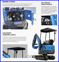 Rippa R10-6 Eco 2026 1.0 Ton Mini Excavator Kubota Diesel Engine US Stock