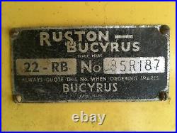 Ruston Bucyrus 22-rb Dragline