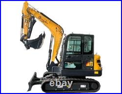 SHANTUI 35Kw STE75 6 Ton Mini Excavator Kubota Engine Smooth Pilot Control
