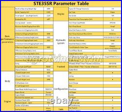 STE35SR 2.8Ton Hydraulic Excavator Digger Yanmar Diesel Engine 3Cylinder SHANTUI