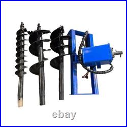 Skid Steer Hydraulic Auger with 3 bits(6, 12, 14) AGT-SSECAG-Y-BL