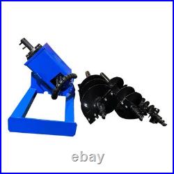Skid Steer Hydraulic Auger with 3 bits(6, 12, 14) AGT-SSECAG-Y-BL