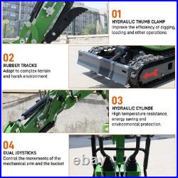 Small Digger1.2Ton 13.5HP B&S, Tracked Excavator For Garden Farm Architecture
