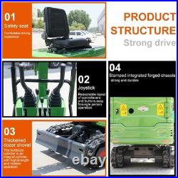 Small Digger1.2Ton 13.5HP B&S, Tracked Excavator For Garden Farm Architecture