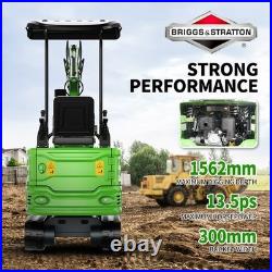 Small Digger1.2Ton 13.5HP B&S, Tracked Excavator For Garden Farm Architecture