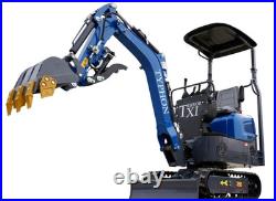 TERROR XI Mini Excavator 1 Ton Digger 13.5hp Gas Tracked Crawler B&S EPA Engine