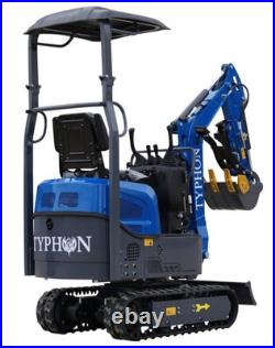 TERROR XI Mini Excavator 1 Ton Digger 13.5hp Gas Tracked Crawler B&S EPA Engine