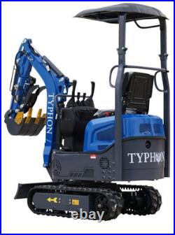 TERROR XI Mini Excavator 1 Ton Digger 13.5hp Gas Tracked Crawler B&S EPA Engine