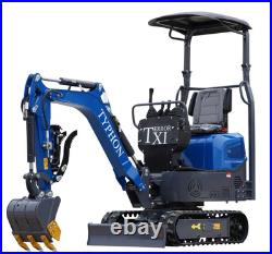 TERROR XI Mini Excavator Digger 13.5hp Gas B&S EPA Engine with 13 Attachments