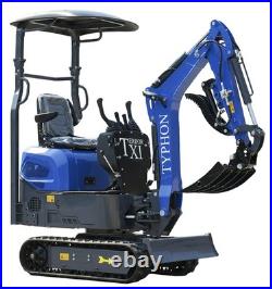 TERROR XI Mini Excavator Digger 13.5hp Gas B&S EPA Engine with 13 Attachments