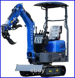 TERROR XI Mini Excavator Digger 13.5hp Gas B&S EPA Engine with 13 Attachments