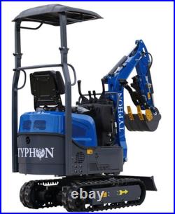 TERROR XI Mini Excavator Digger 13.5hp Gas B&S EPA Engine with 13 Attachments