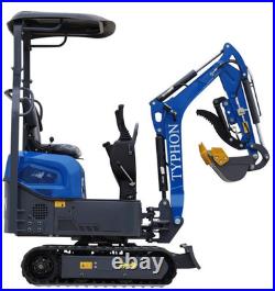 TERROR XI Mini Excavator Digger 13.5hp Gas B&S EPA Engine with 13 Attachments