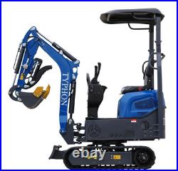 TERROR XI Mini Excavator Digger 13.5hp Gas B&S EPA Engine with 13 Attachments