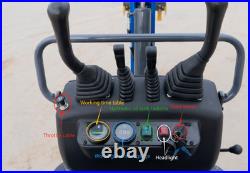 TERROR XI Mini Excavator Digger 13.5hp Gas B&S EPA Engine with 13 Attachments