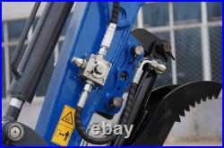 TERROR XI Mini Excavator Digger 13.5hp Gas B&S EPA Engine with 13 Attachments