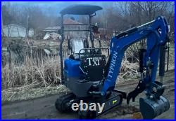 TERROR XI Mini Excavator Digger 13.5hp Gas B&S EPA Engine with 13 Attachments