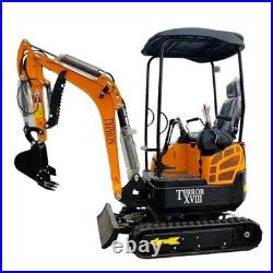 TERROR XVIII 4000lb Mini Excavator 13 Attachment Kubota Boom Swing Pilot Control