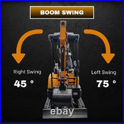 TERROR XVIII 4000lb Mini Excavator 13 Attachment Kubota Boom Swing Pilot Control