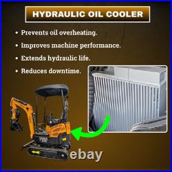 TERROR XVIII 4000lb Mini Excavator 13 Attachment Kubota Boom Swing Pilot Control