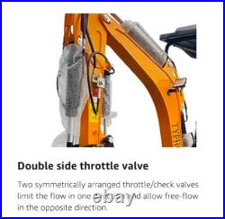 TERROR XVIII 4000lb Mini Excavator 13 Attachment Kubota Boom Swing Pilot Control