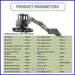 TYPHON KUVUO 4.0 Mini Excavator with Boom Swing Full Hydraulic Control AC/Heat