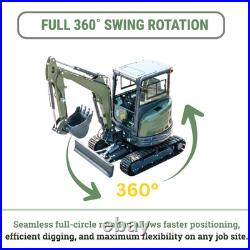 TYPHON KUVUO 4.0 Mini Excavator with Boom Swing Full Hydraulic Control AC/Heat