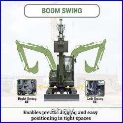 TYPHON KUVUO 4.0 Mini Excavator with Boom Swing Full Hydraulic Control AC/Heat