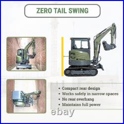 TYPHON KUVUO 4.0 Mini Excavator with Boom Swing Full Hydraulic Control AC/Heat