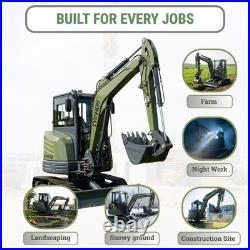 TYPHON KUVUO 4.0 Mini Excavator with Boom Swing Full Hydraulic Control AC/Heat