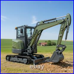 TYPHON KUVUO 4.0 Mini Excavator with Boom Swing Full Hydraulic Control AC/Heat