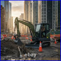 TYPHON KUVUO 4.0 Mini Excavator with Boom Swing Full Hydraulic Control AC/Heat